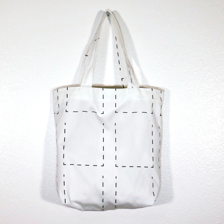 Tote Bag to Backpack Convertible - Pocket Print